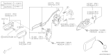 Diagram for Subaru Rear Passenger Door Handle Latch - 61035AE00B