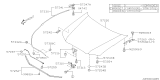 Diagram for Subaru Hood Hinge - 57260SA0009P