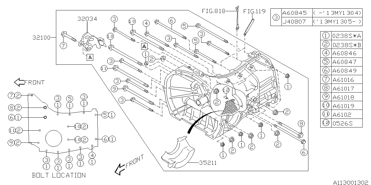 Subaru Manual Transmission Diagram