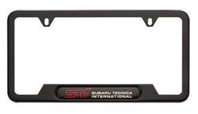 Subaru License Plate Frame, Matte Black (STI) SOA342L126