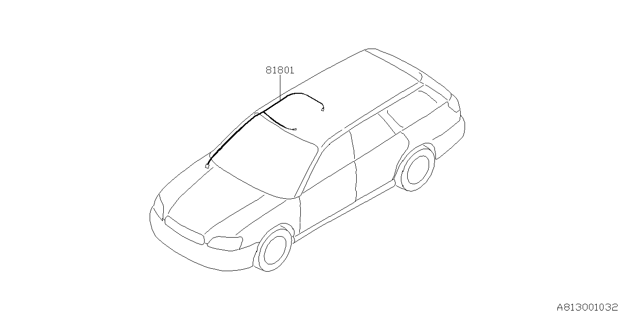 Subaru 81801AE22A Cord Roof RH
