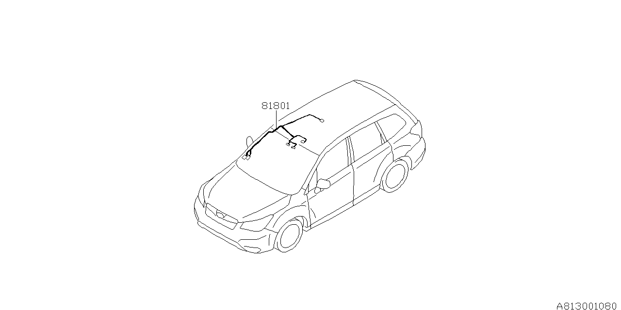 Subaru 81801SG190 Cord Roof