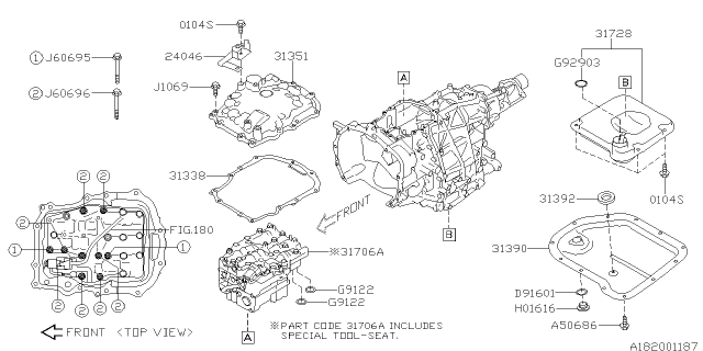 2013 Subaru Impreza Control Valve Diagram