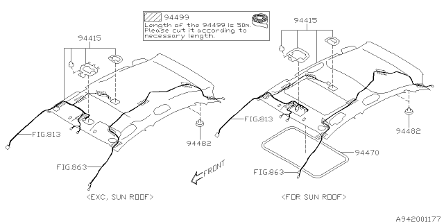 2012 Subaru Impreza Roof Trim Diagram