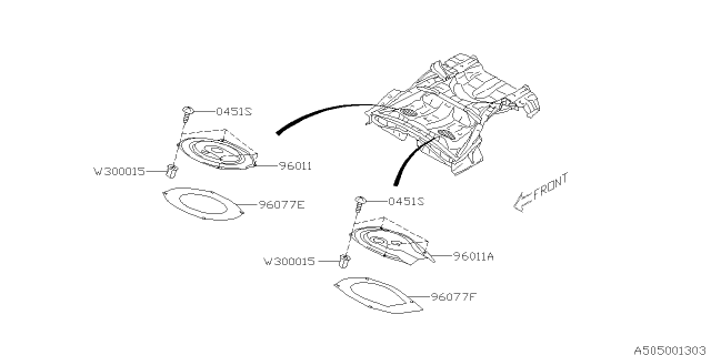 2015 Subaru Impreza Body Panel Diagram 2