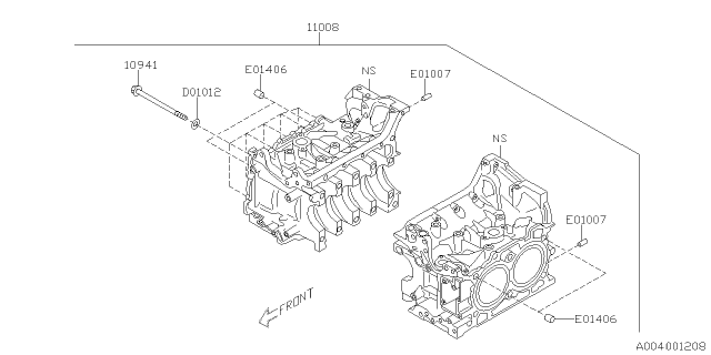 2014 Subaru Impreza Cylinder Block Diagram 1