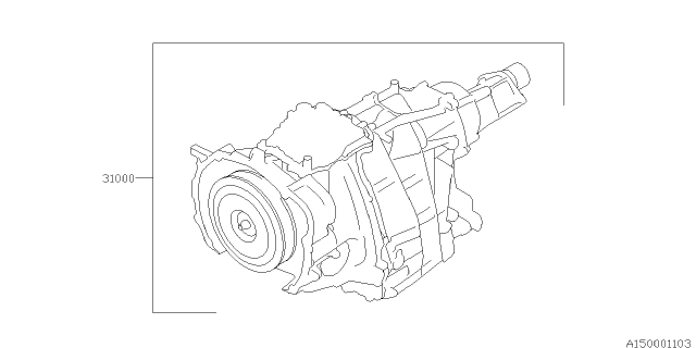 2014 Subaru Impreza Automatic Transmission Assembly Diagram 7