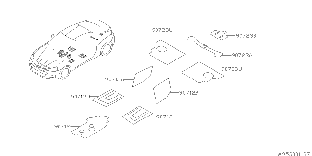 2016 Subaru BRZ Silencer Diagram 2