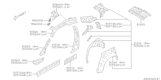 2018 Subaru BRZ Side Panel Diagram 2