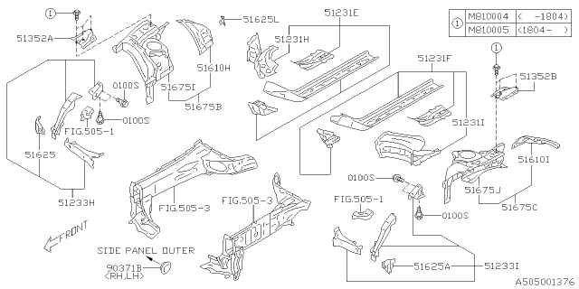 2018 Subaru BRZ Body Panel Diagram 9