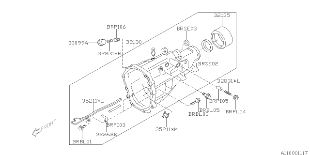2016 Subaru BRZ Manual Transmission Assembly Diagram 3