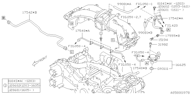 2020 Subaru BRZ Intake Manifold Diagram 3