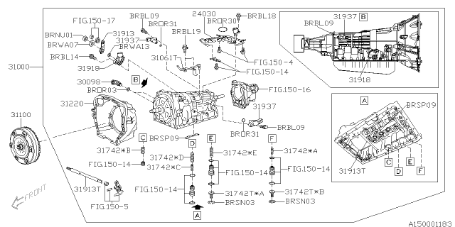 2017 Subaru BRZ Wire Transmission Diagram for 30098AB880