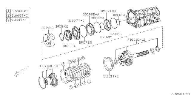 2016 Subaru BRZ Automatic Transmission Assembly Diagram 6