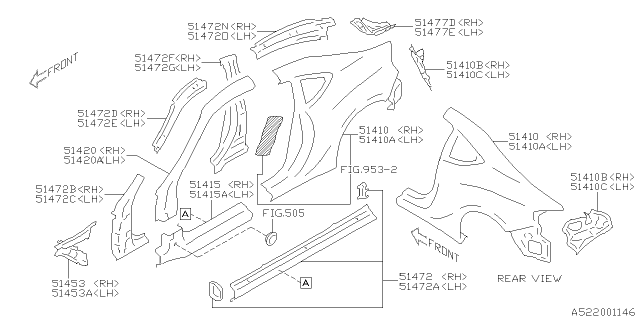 2018 Subaru BRZ Side Panel Diagram 3