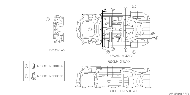 2016 Subaru BRZ Body Panel Diagram 8