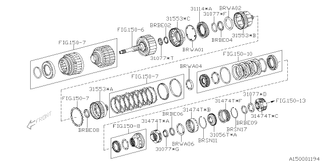 2017 Subaru BRZ Automatic Transmission Assembly Diagram 9