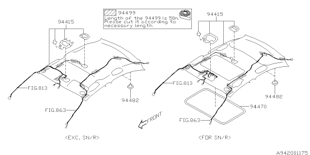 2013 Subaru Impreza Roof Trim Diagram