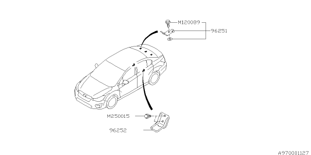 2013 Subaru Impreza Tool Kit & Jack Diagram 1
