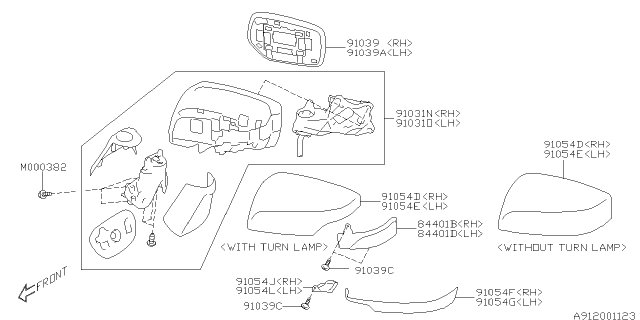2014 Subaru Impreza Rear View Mirror Diagram 2