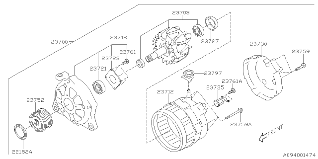 2020 Subaru Crosstrek Alternator Diagram 2