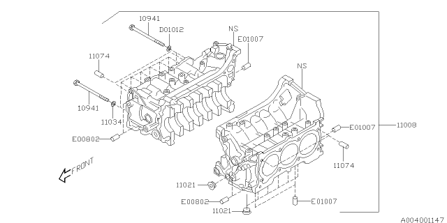 2006 Subaru Legacy Cylinder Block Diagram 2