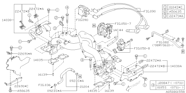 2005 Subaru Legacy Intake Manifold Diagram 14