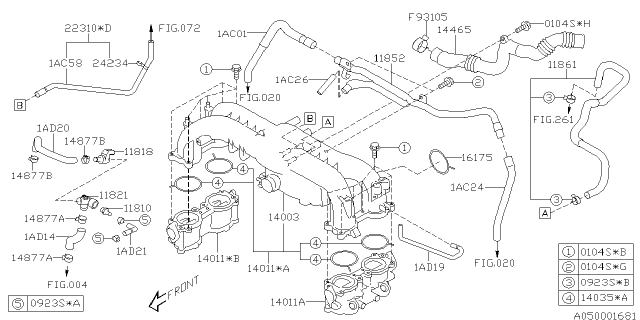 2009 Subaru Outback Intake Manifold Diagram 13