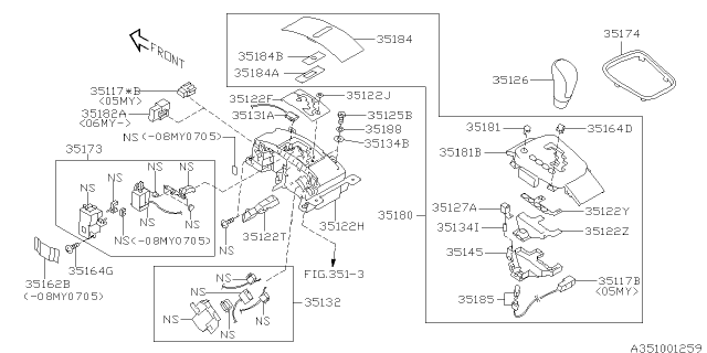 2008 Subaru Outback Selector System Diagram 2