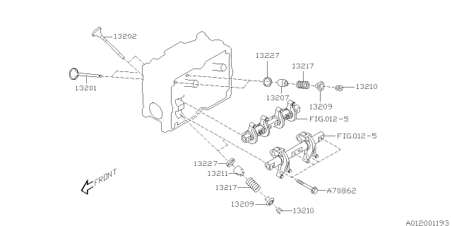 2006 Subaru Legacy Valve Mechanism Diagram 3