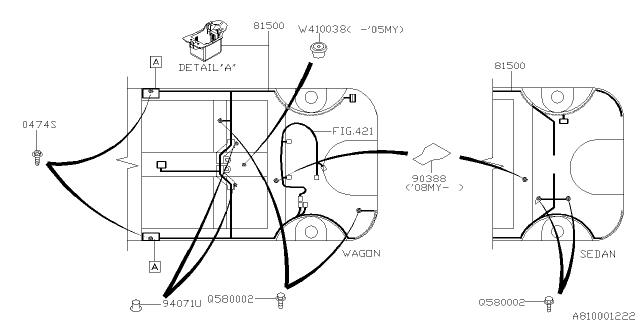 2008 Subaru Legacy Wiring Harness - Main Diagram 4