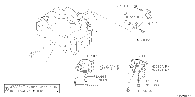 2008 Subaru Legacy Engine Mounting Diagram 1
