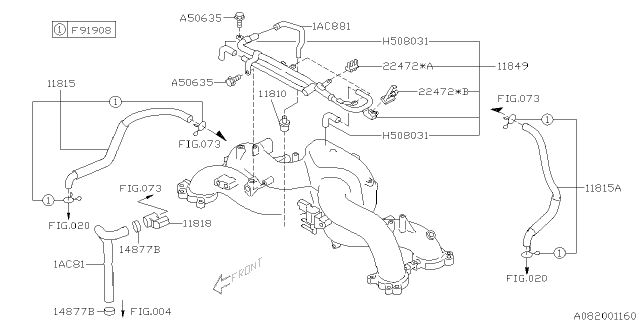 2006 Subaru Legacy or Outback Emission Control - PCV Diagram