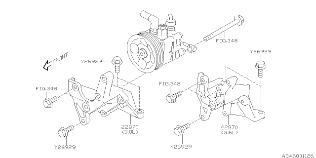 2010 Subaru Tribeca Power Steering System Diagram 1