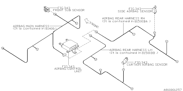 2008 Subaru Tribeca Wiring Harness - Main - Diagram 1