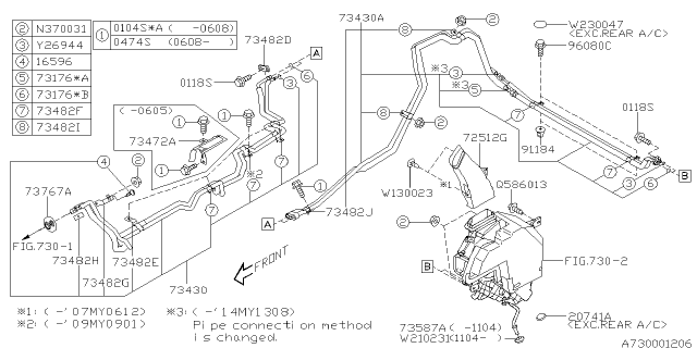 2008 Subaru Tribeca Air Conditioner System Diagram 2