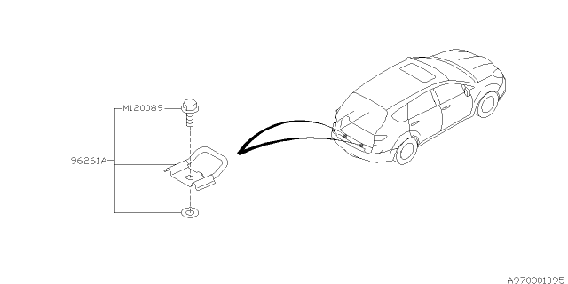 2008 Subaru Tribeca Tool Kit & Jack Diagram 1