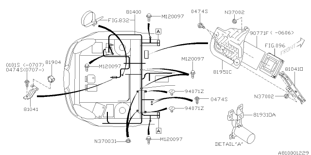 2008 Subaru Tribeca Wiring Harness - Main - Diagram 2