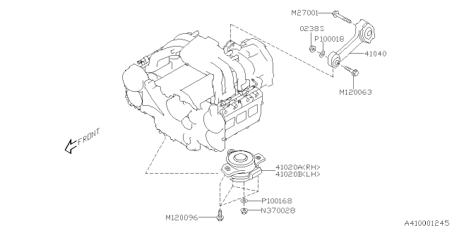 2011 Subaru Tribeca Engine Mounting Diagram 1