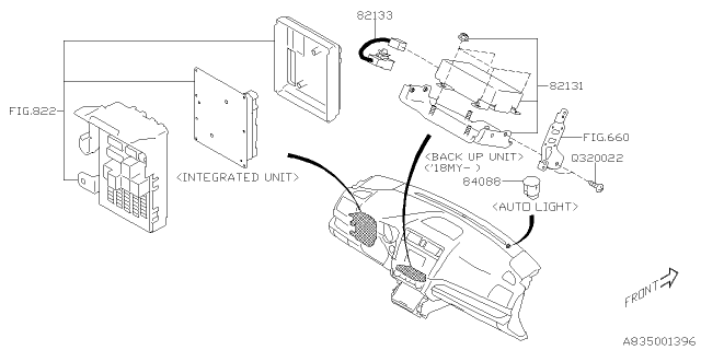 2017 Subaru Legacy Electrical Parts - Body Diagram 3