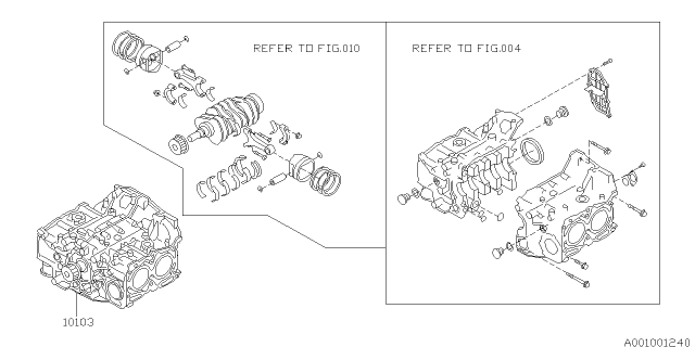 2019 Subaru Legacy Engine Assembly Diagram 7