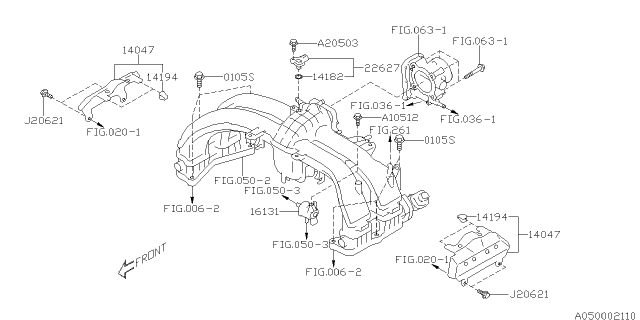 2017 Subaru Legacy Intake Manifold Diagram 7