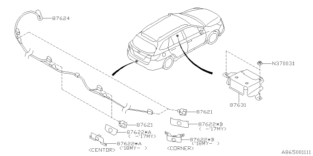 2016 Subaru Legacy ADA System Diagram 5