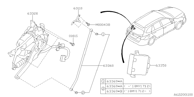 2016 Subaru Legacy Back Door Parts Diagram 3