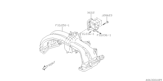 2018 Subaru Legacy Throttle Chamber Diagram 1