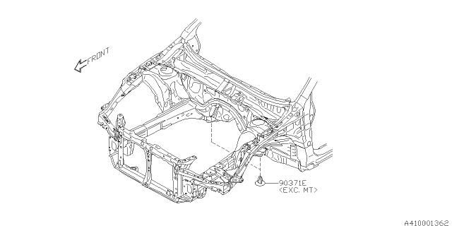 2017 Subaru Legacy Engine Mounting Diagram 3