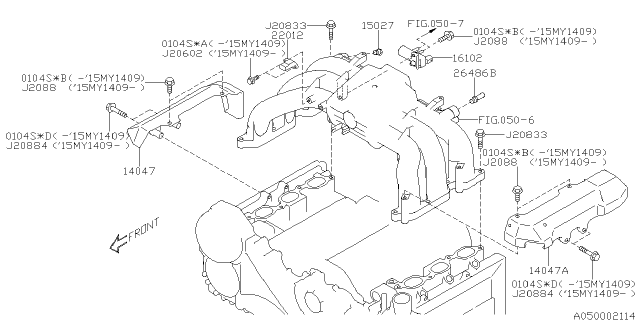 2017 Subaru Legacy Intake Manifold Diagram 8