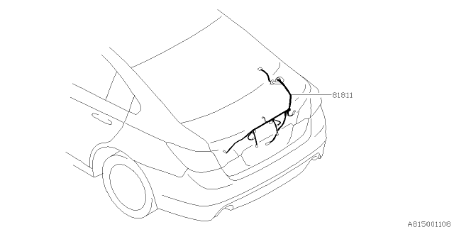 2016 Subaru Legacy Cord - Rear Diagram 2