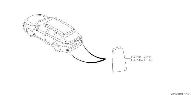2017 Subaru Legacy Lamp - Rear Diagram 5