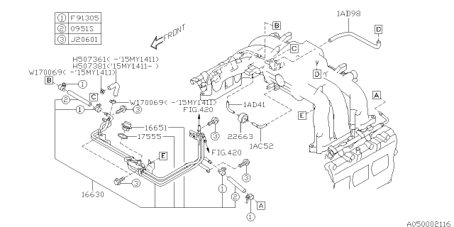 2017 Subaru Legacy Intake Manifold Diagram 3
